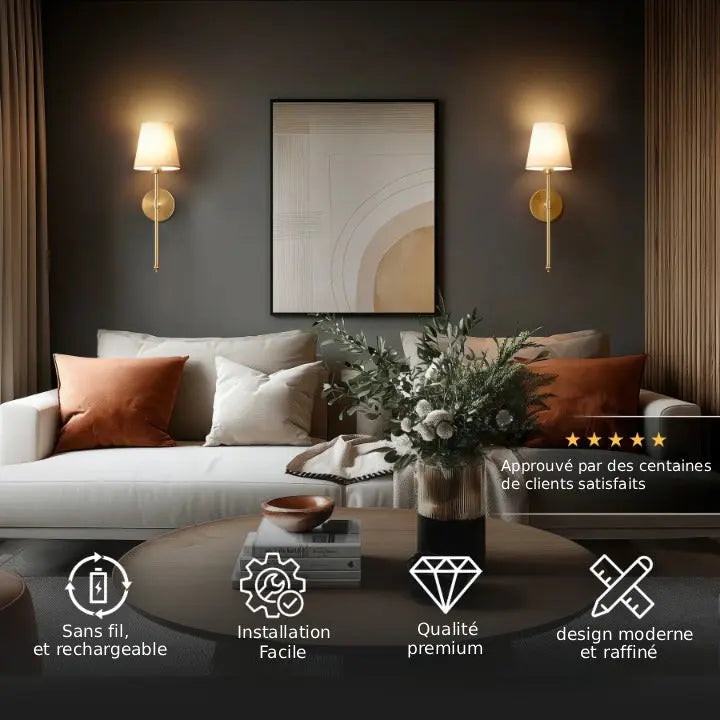 Lampe Murale Sans Fil (pack de 2)